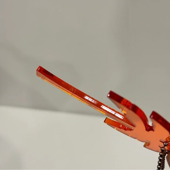 GUCCI Orange Palm Tree 2020 Resort Launch Party Key Chain Bag Charm - Picture 5 of 7